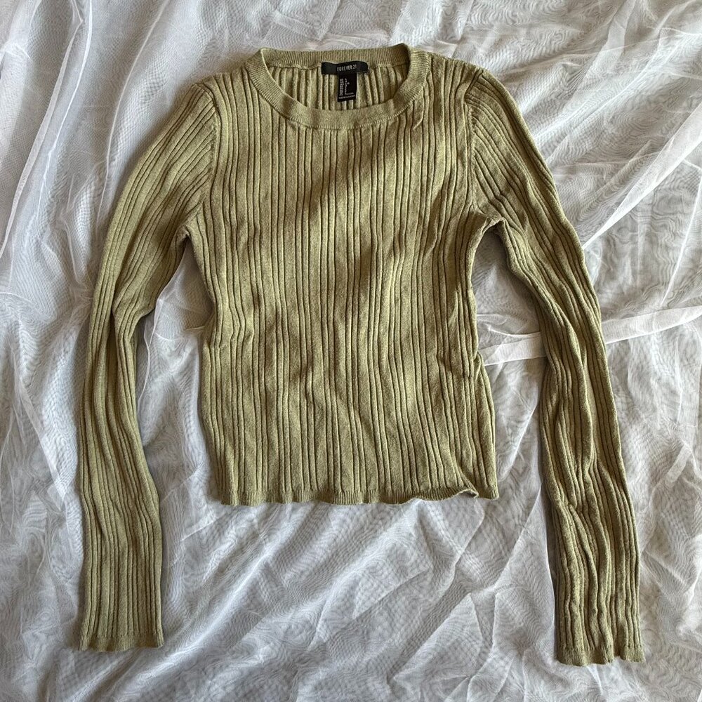 Forever 21 Ribbed Knit Sweater – Size L